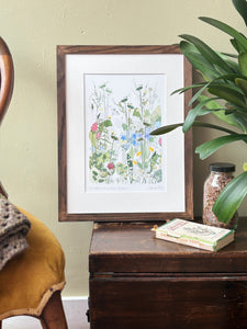 Cranesbill and Cowslips Print