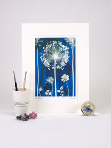 Blue Allium Print