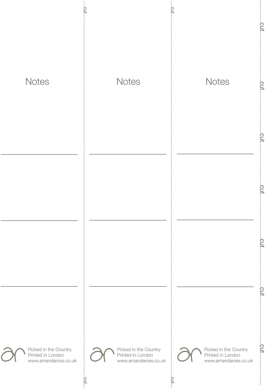 Agapanthus ' Card to Bookmark" Card