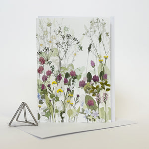 Clover and Cow Parsley Card