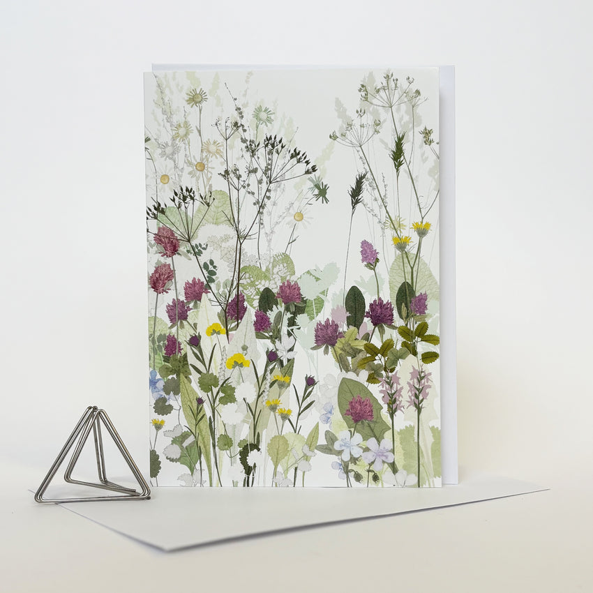 Clover and Cow Parsley Card