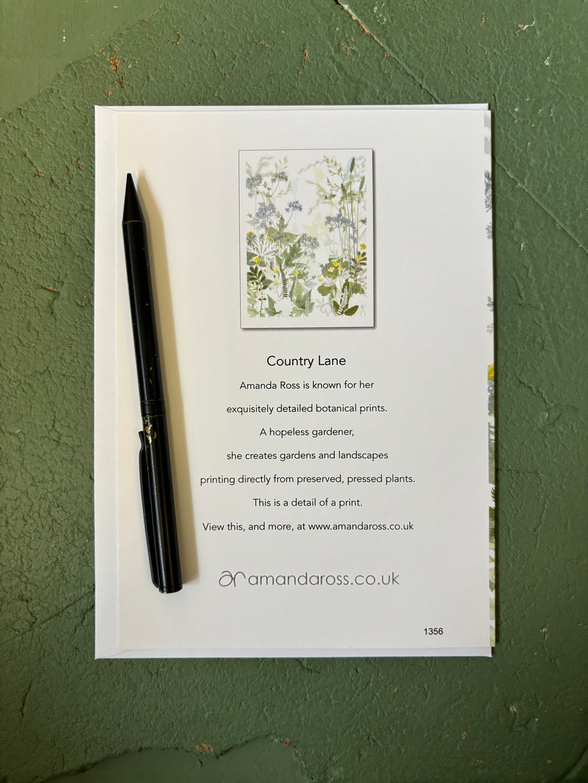 Country Lane Greetings Card