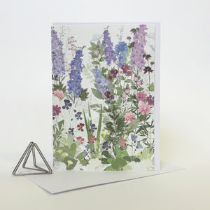 Delphiniums Card