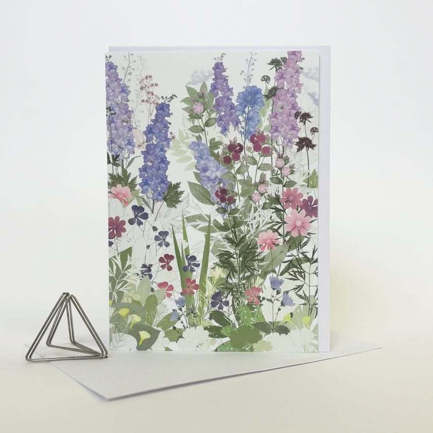 Delphiniums Card
