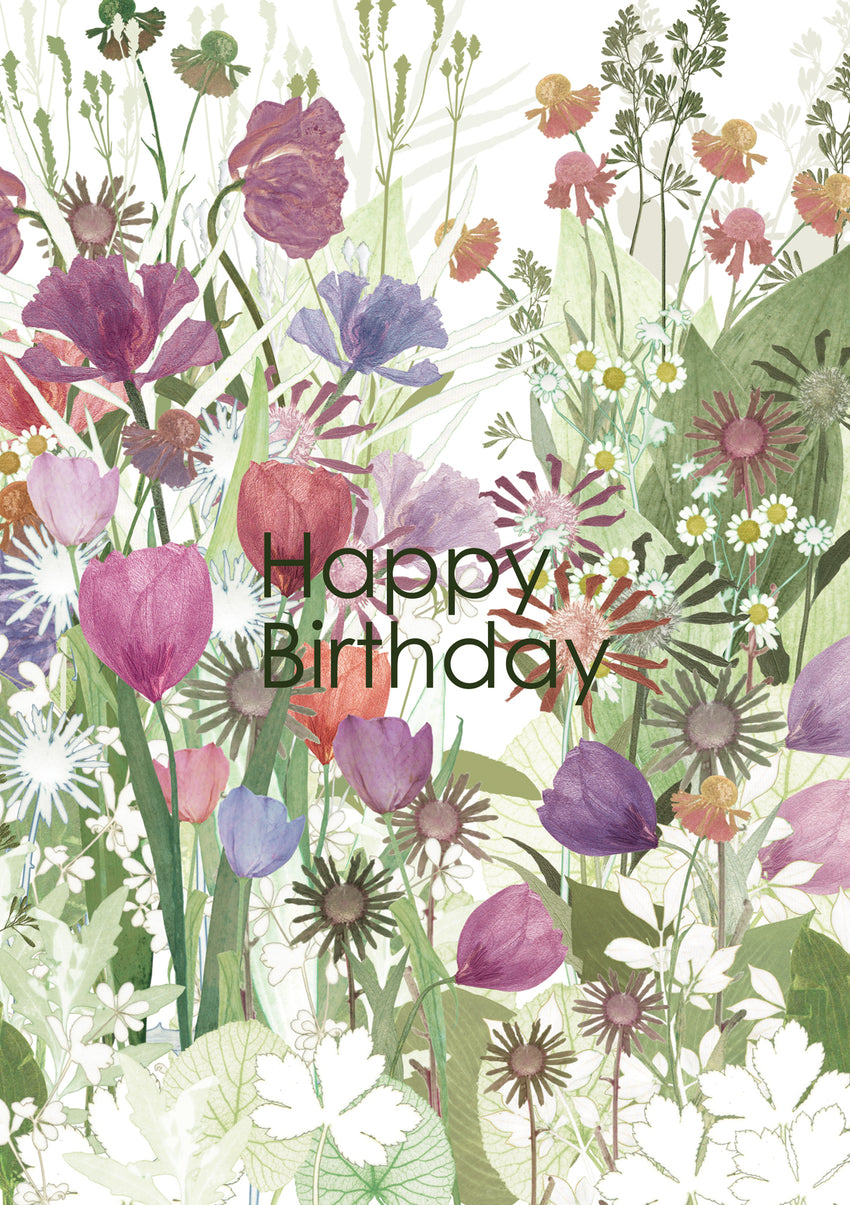 Happy Birthday Tulips Card