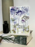 Happy Birthday, Agapanthus Card