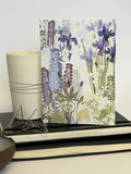 Iris and Lupins Greetings Card