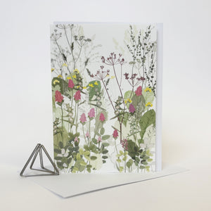 Orchids and Yellow Rattle Card