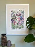 Sweet Pea Tangle Print