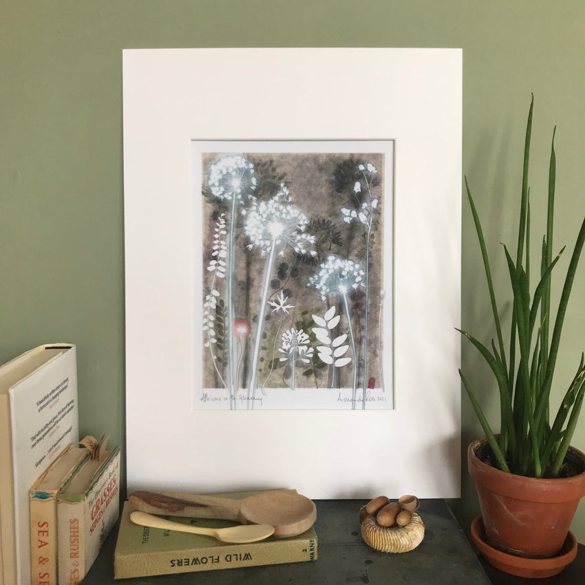 Alliums in the Gloaming, 30 x 40