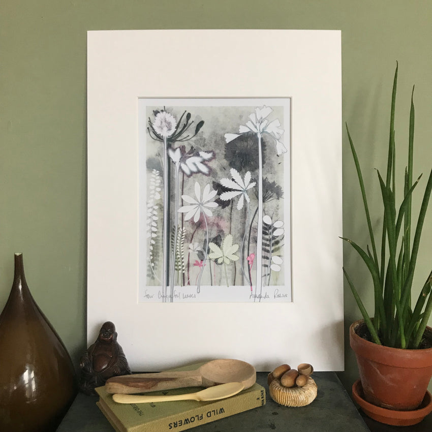 Four Cinquefoil Leaves, 30 x 40