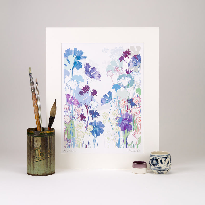Blue Cosmos Print