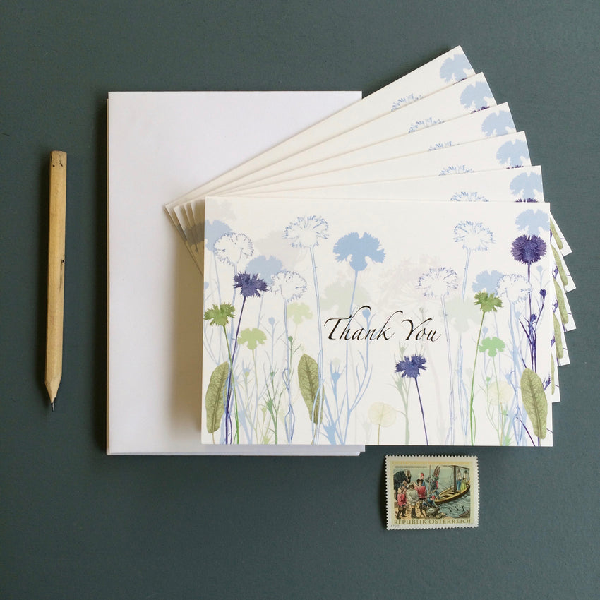 'Cornflower' Thank You Notelets