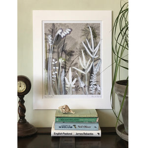 Fern Silhouettes Original Print 40 x 50 cm