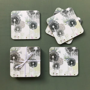 Four Alliums Coaster