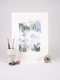 Green Allium Print