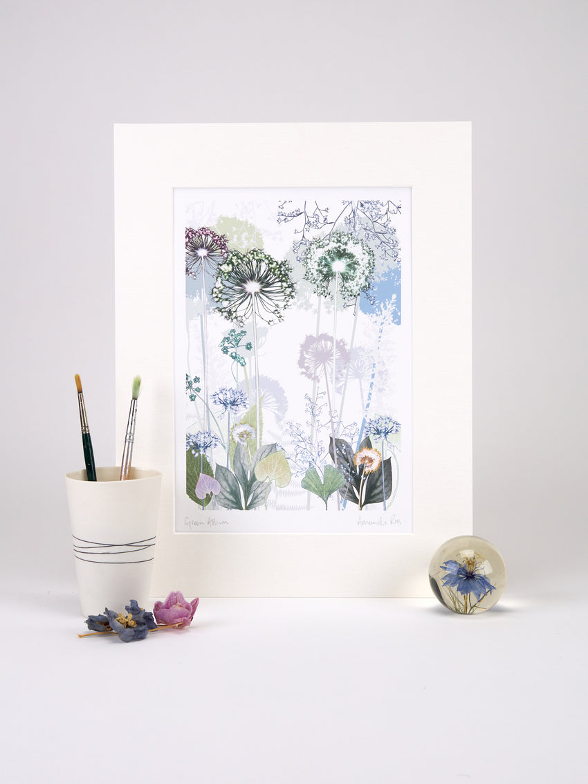 Green Allium Print