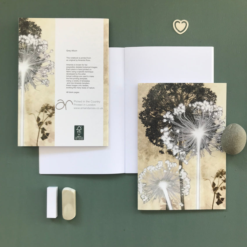 Grey Allium Notebook