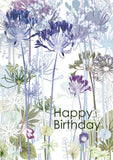 Happy Birthday, Agapanthus Card