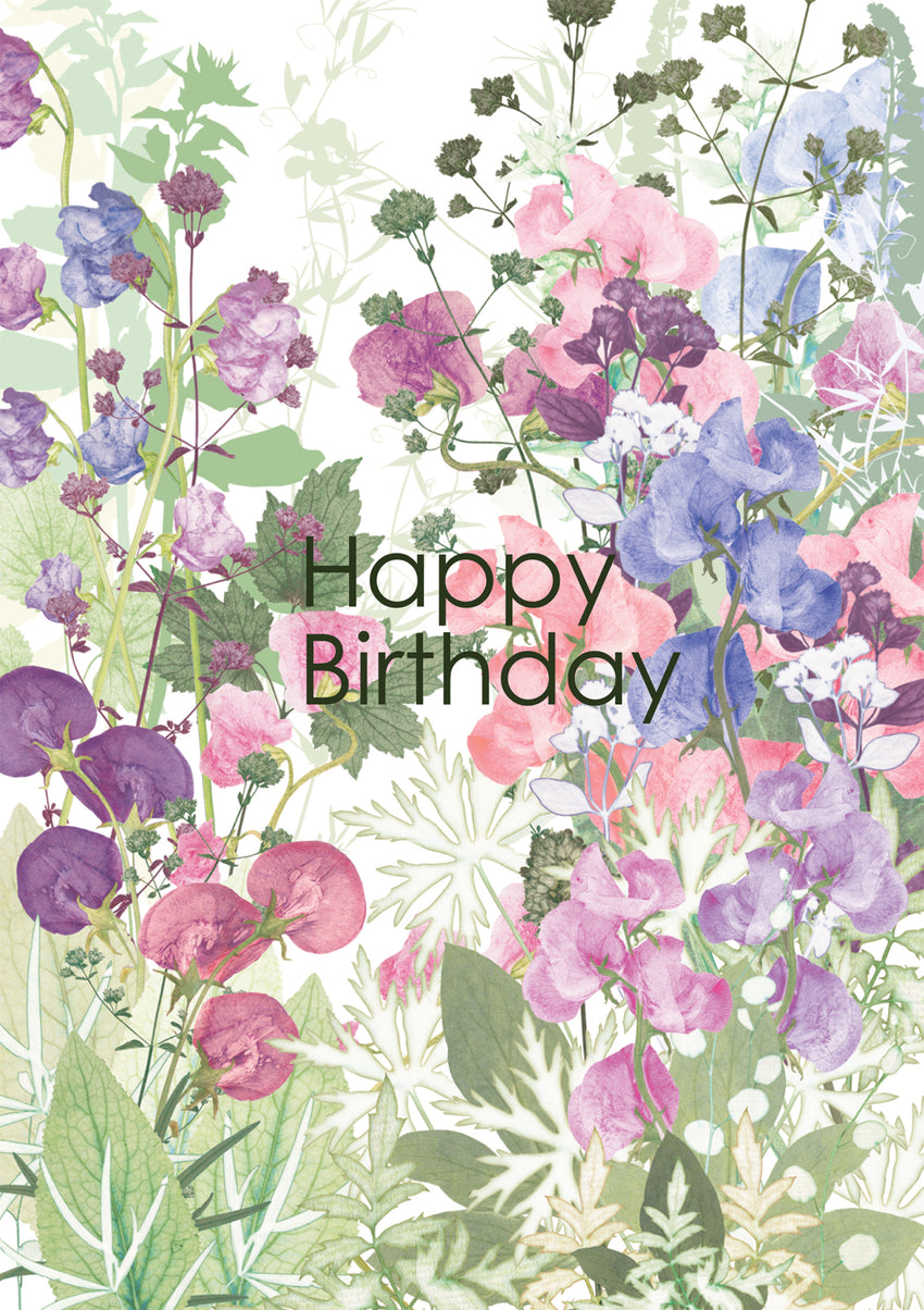 Happy Birthday Sweet Pea Card