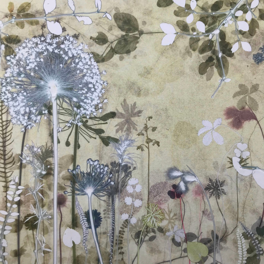 Hazy Allium Landscape Original Print