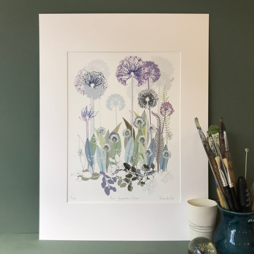 Plum Agapanthus Thicket large print