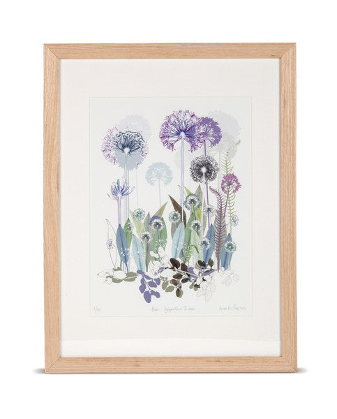 Plum Agapanthus Thicket medium print