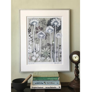 Sage Lupin Leaf Original Print
