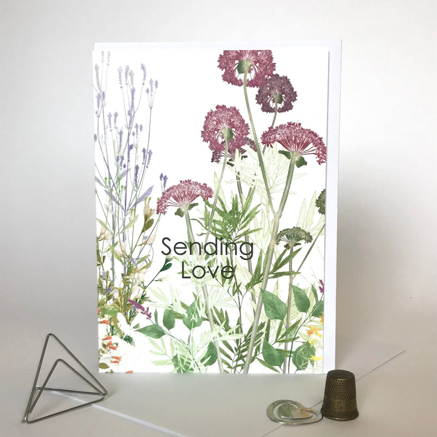 Sending Love Greetings Card