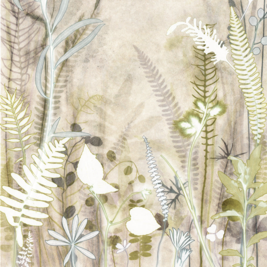 Sepia Fern Jungle Original Print