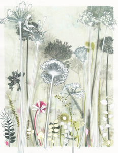Stalky Seedheads Original Print 24 x 18 inches