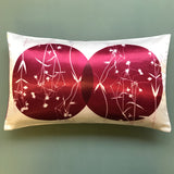 Stitchwort Double Eclipse magenta cushion