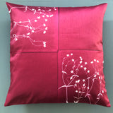 Stitchwort 1 large magenta cushion