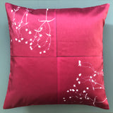 Stitchwort 2 large magenta cushion