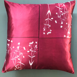 Stitchwort 3 large magenta cushion