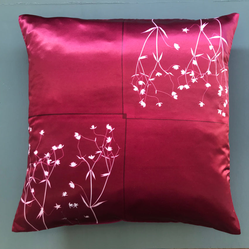 Stitchwort 4 large magenta cushion