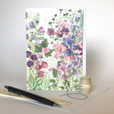 Sweet Pea Greetings Card