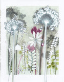White Garden with Lupin leaf, 30 x 40 cm