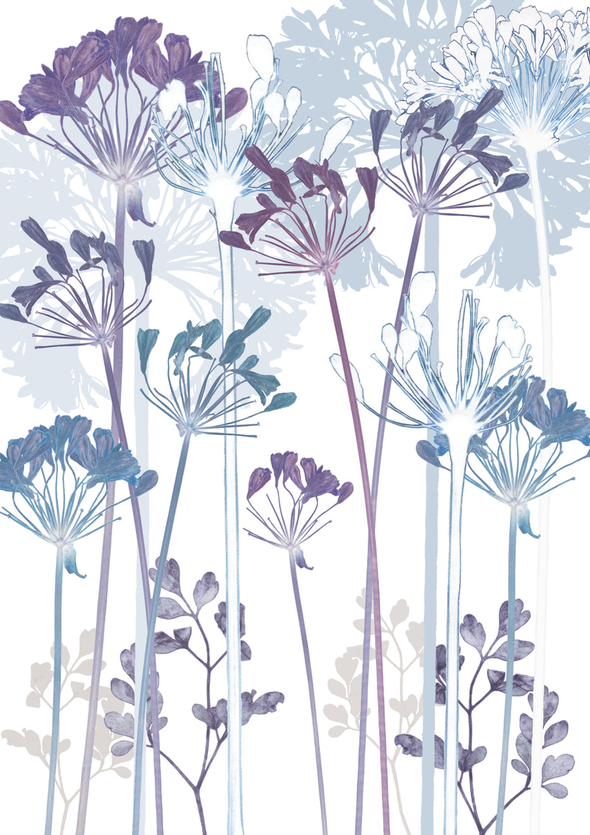 Agapanthus ' Card to Bookmark" Card